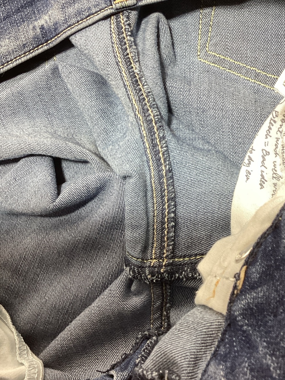 American Eagle Artist Crop Super Stretch Size 12 Blue Denim Jeans - Picture 10 of 14
